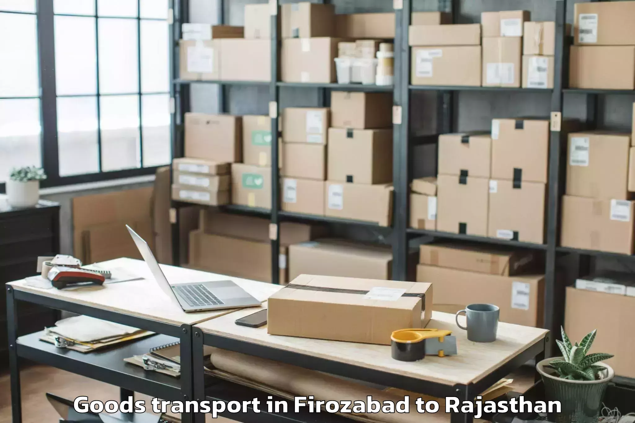 Leading Firozabad to Lunkaransar Goods Transport Provider